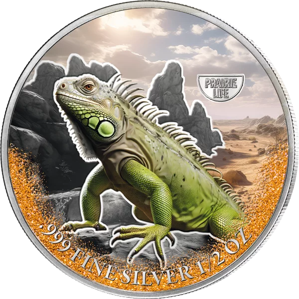 500 Francs Kamerun Mysterious Rhodium Prairie Life - Leguan 2025 500 Francs Kamerun Mysterious Rhodium Prairie Life - Leguan 2025