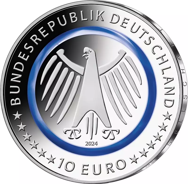 10 Euro BRD Polizei 2024 Stempelglanz