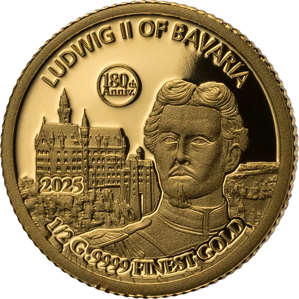 100 Francs Niger Classic Gold 180. Geburtstag Ludwig II. 2025