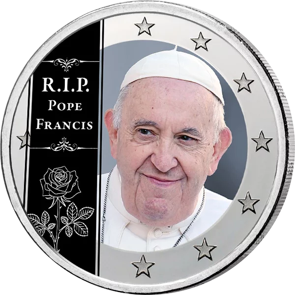 2-Euro-Künstlerausgabe In Gedenken an Papst Franziskus