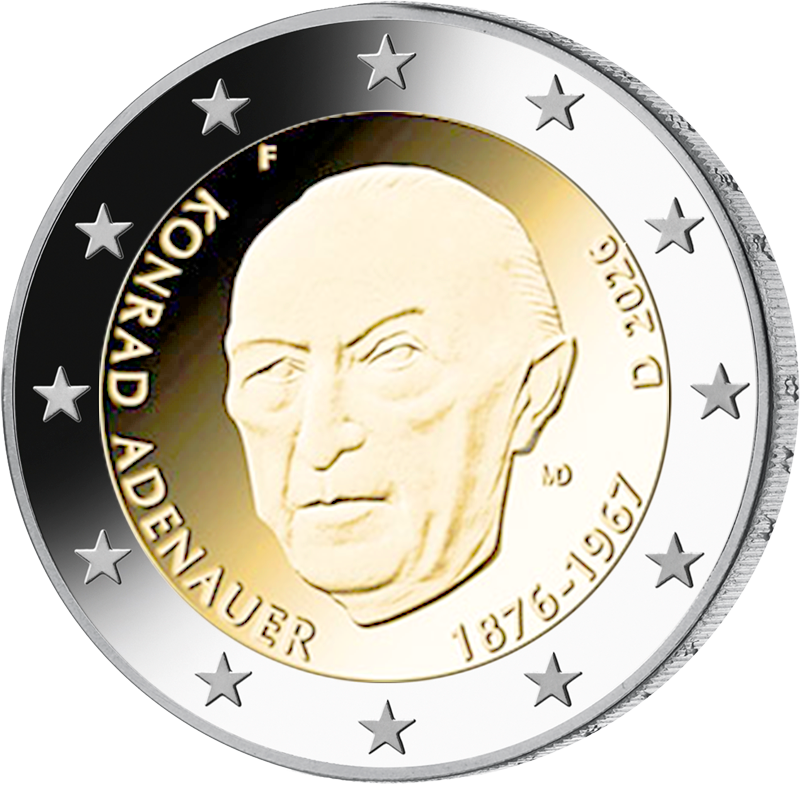 Konrad Adenauer (Einigkeit und Recht und Freiheit) Vorderseite Konrad Adenauer (Einigkeit und Recht und Freiheit)