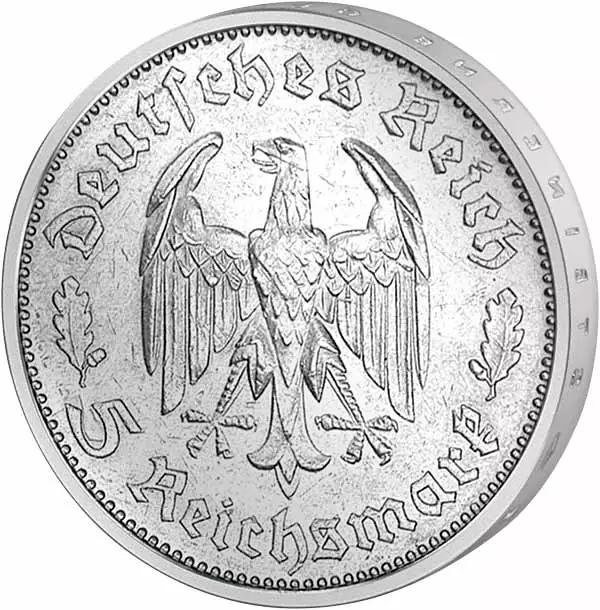 5 Reichsmark Drittes Reich Friedrich Schiller 1934