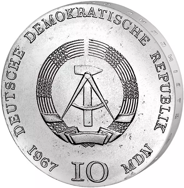 10 Mark DDR Käthe Kollwitz 1967 Stempelglanz