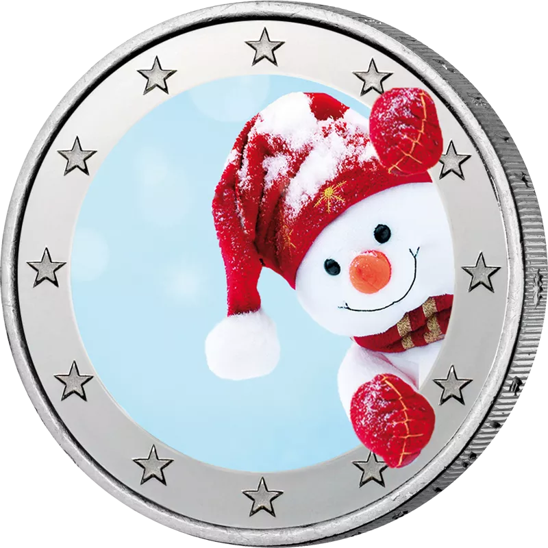 2-Euro-Künstlerausgabe Schneemann