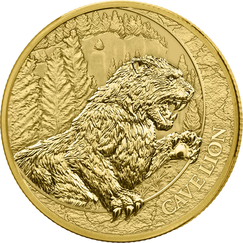 1 Unze Gold Liberia Megafauna - Cave Lion 2026