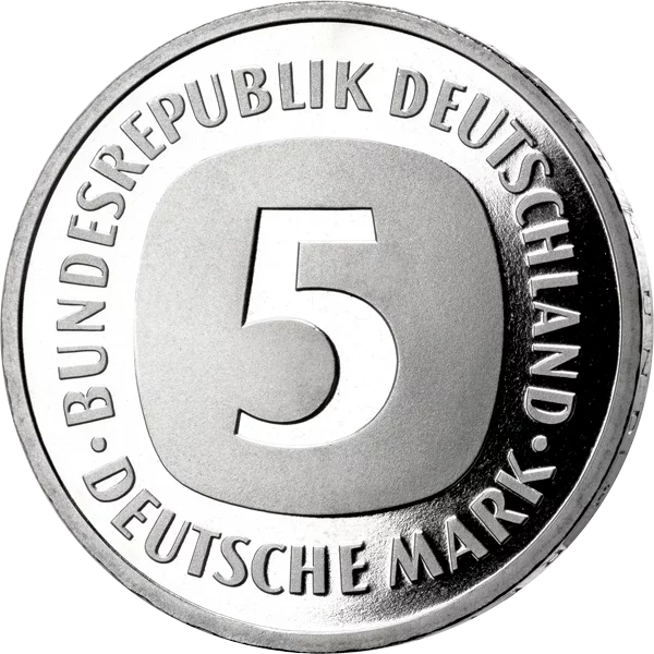 10 Werte BRD-Kursmünzen-Serie 1980 Polierte Platte