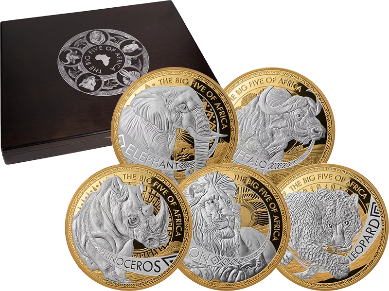 5 x 25 Francs Burundi The Big Five of Africa 2025 5 x 25 Francs Burundi The Big Five of Africa 2025