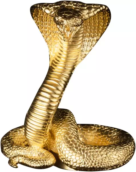 5 Dollars Samoa Lunar Year of the Snake - 3D Gilded Shape Coin 2025