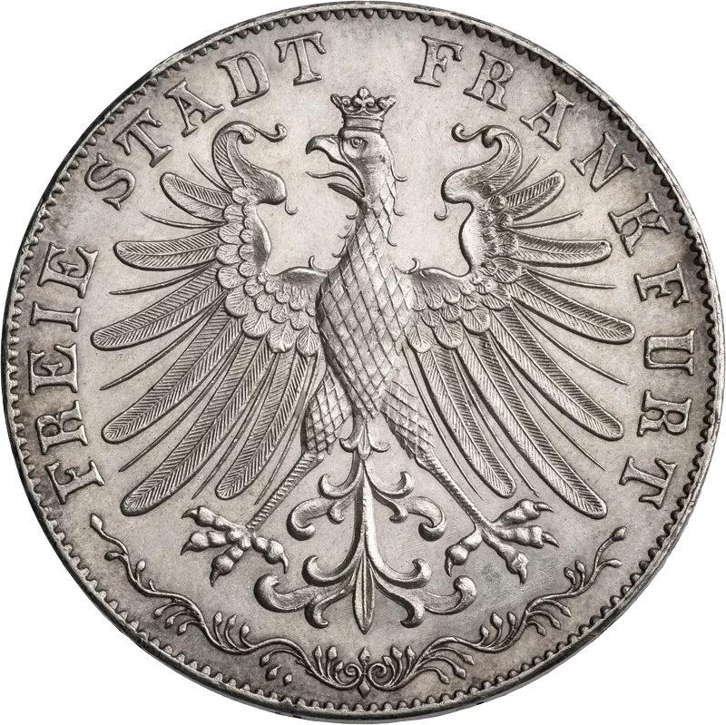 Doppelgulden Frankfurt 100 Jahre Goethe 1849
