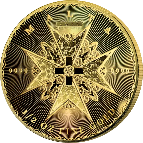 1/2 Unze Gold Malta Malteserkreuz 2025