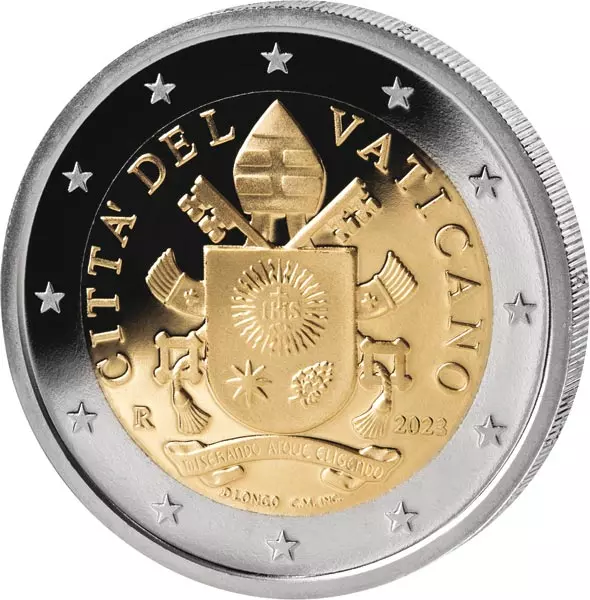 2 Euro Numisbrief Vatikan Heilige Weihnacht 2023