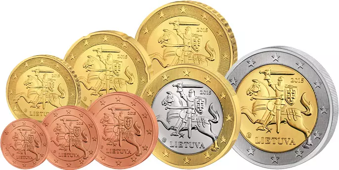Euro-Kursmünzensatz Litauen Euro-Kursmünzensatz Litauen