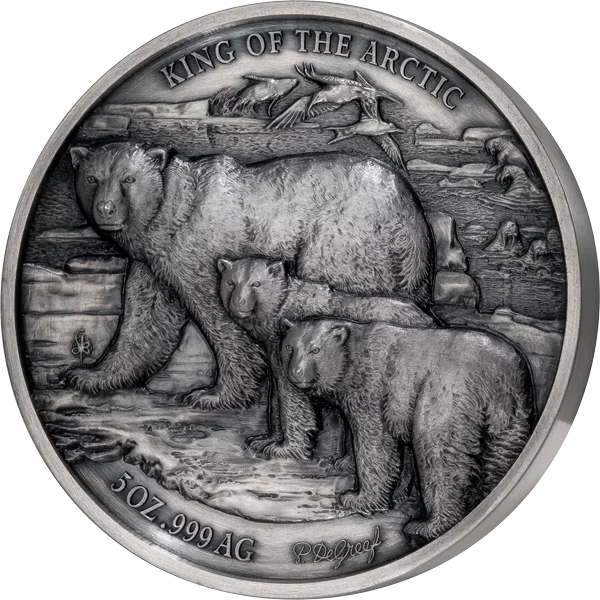 5.000 Francs Elfenbeinküste Atelier Edition - King of the Arctic 2025