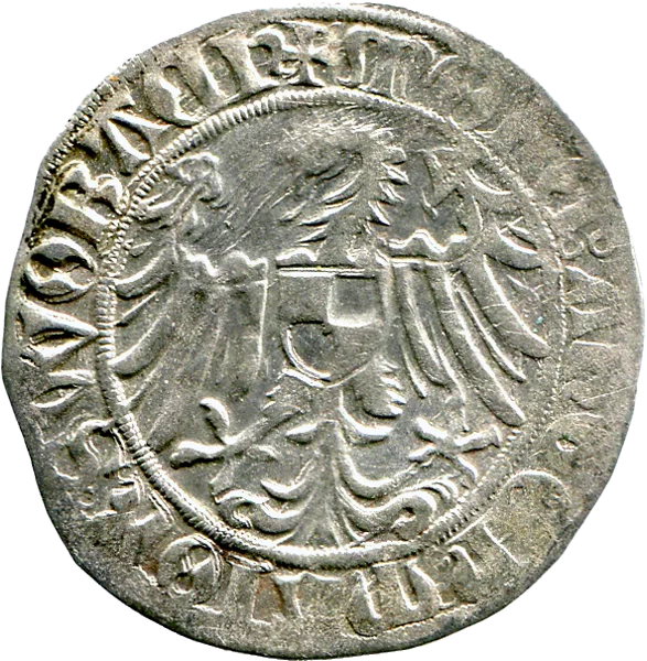 Schilling Brandenburg-Franken Markgraf Friedrich der Ältere 1495 - 1515