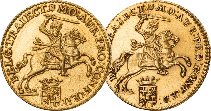 2er-Set Goldgulden Niederlande Goldener Reiter 1749 - 1764