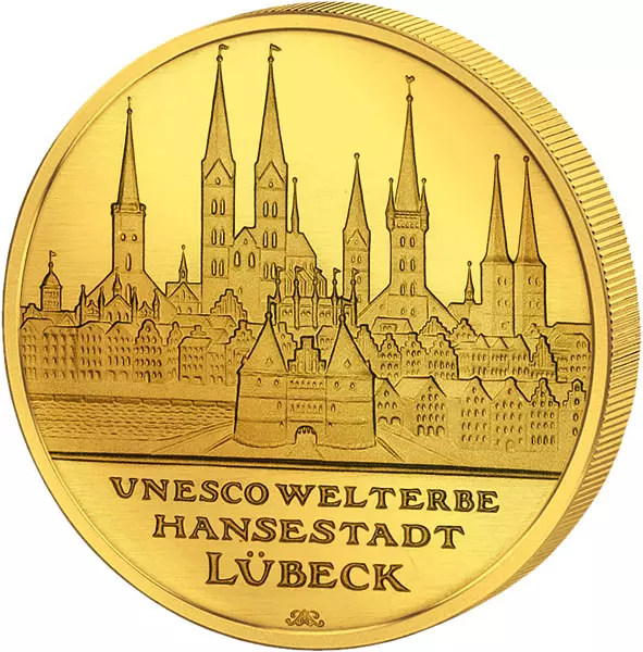 100 Euro BRD UNESCO-Weltkulturerbe Hansestadt Lübeck 2007 Stempelglanz