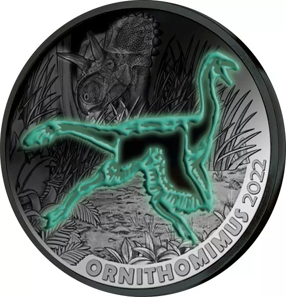 3 Euro Österreich Super-Saurier Ornithomimus 2022