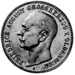 2 Mark Oldenburg Großherzog Friedrich August 1900-1901 2 Mark Oldenburg Großherzog Friedrich August 1900-1901