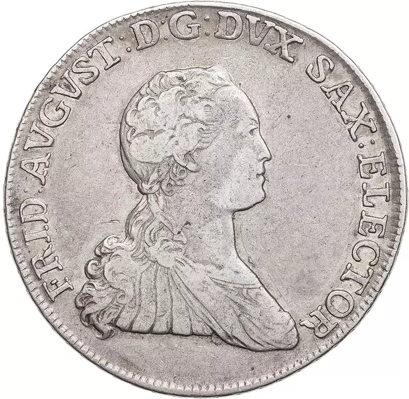 2/3 Taler Sachsen Kurfürst Friedrich August III. 1765-1768
