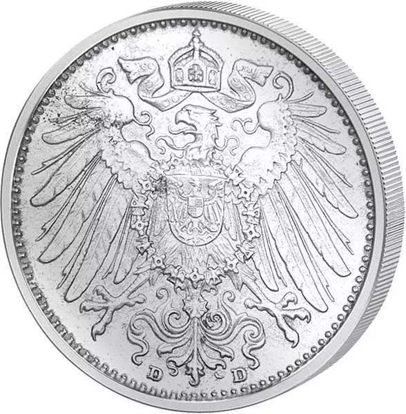 1 Mark Deutsches Kaiserreich - Großer Adler 1891-1916 sehr schön