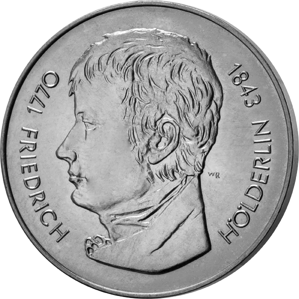 DDR Gedenkmedaille Friedrich Hölderlin 1968