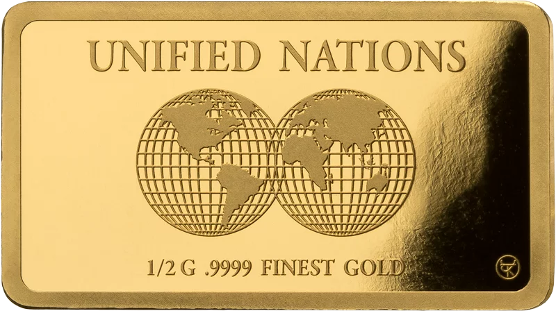 Goldbarren Unified Nations Welterbestätten II - Akropolis