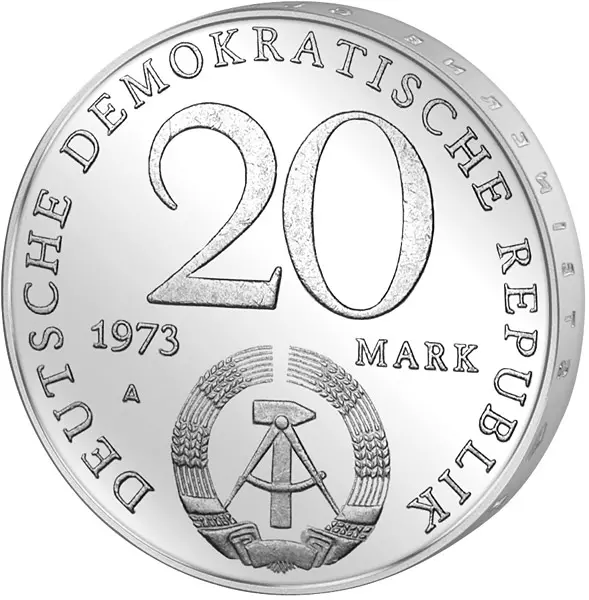 20 Mark DDR August Bebel 1973