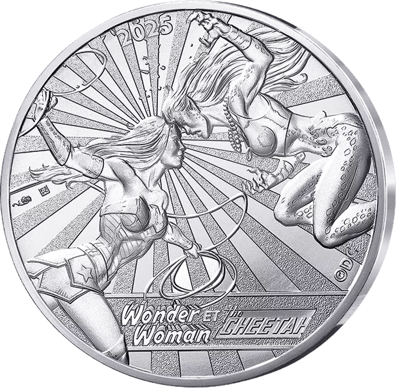 10 Euro Frankreich Wonder Woman and Cheetah 2025
