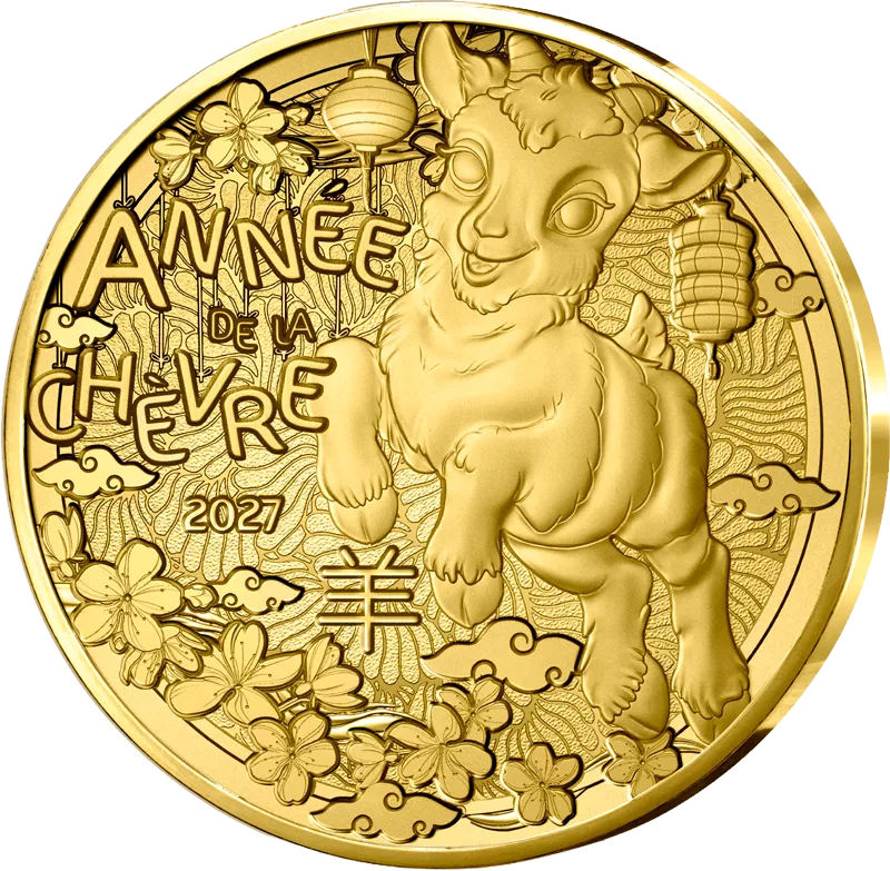 1/4 Euro Frankreich Jahr der Ziege 2027