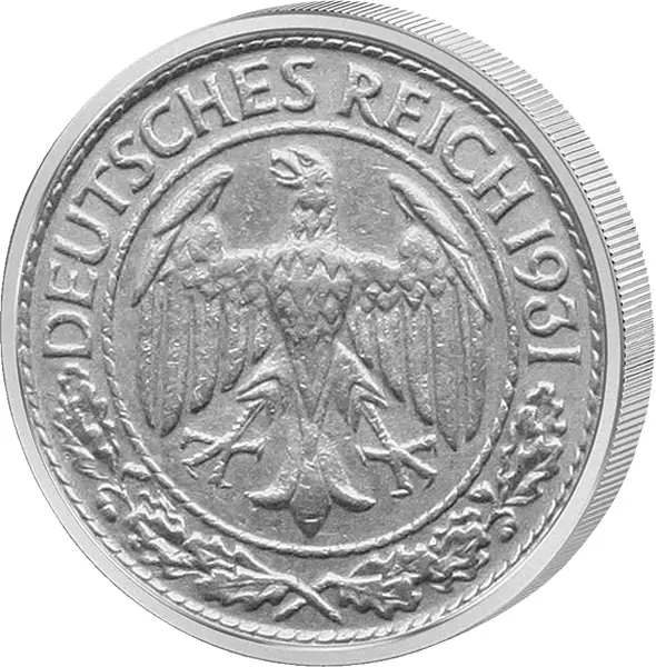 50 Pfennig Weimarer Republik Adler 1927-1938