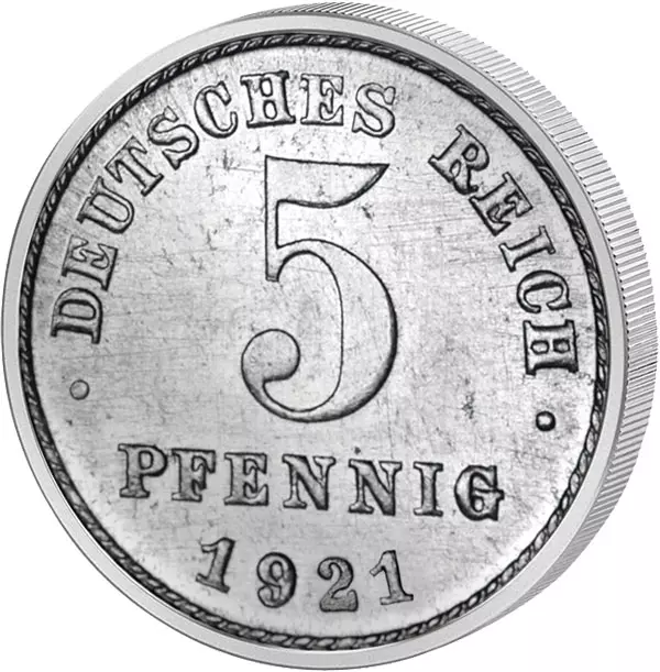 5 Pfennig Weimarer Republik Adler 1915-1922 sehr schön