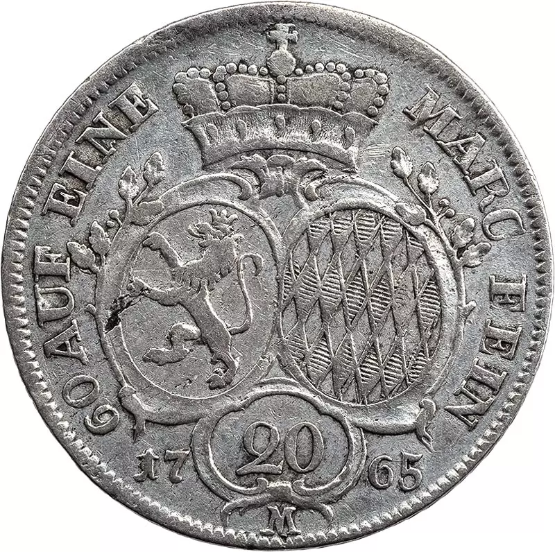 20 Kreuzer Pfalz Birkenfeld Zweibrücken Herzog Christian IV. 1765, 1766 und 1768