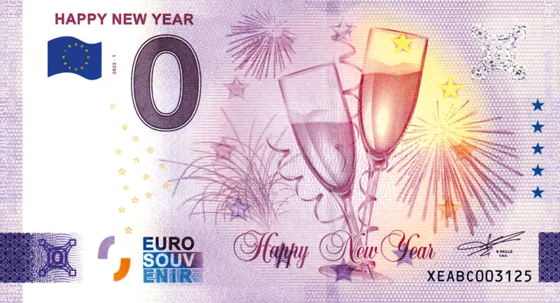 0-Euro-Banknote Happy New Year