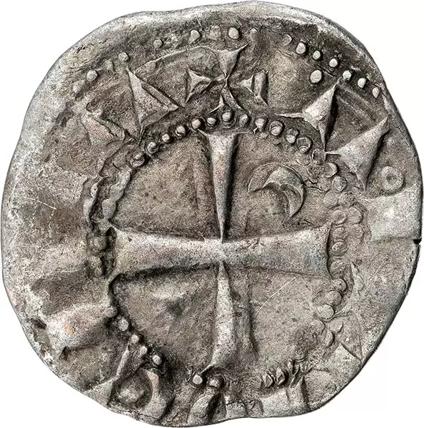 Denier Kreuzfahrerstaat Antiochia Fürst Bohemund III. 1163-1201
