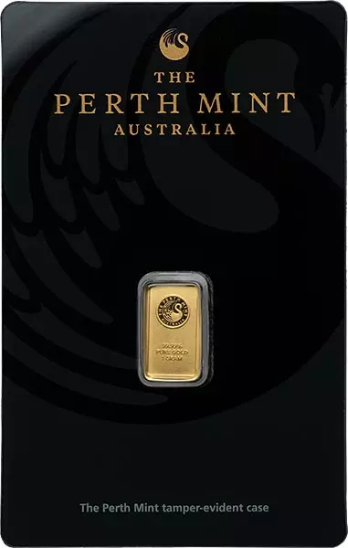 1 Gramm Goldbarren Australien Känguru