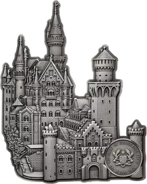 5 Cedis Ghana Monuments - Neuschwanstein 2026