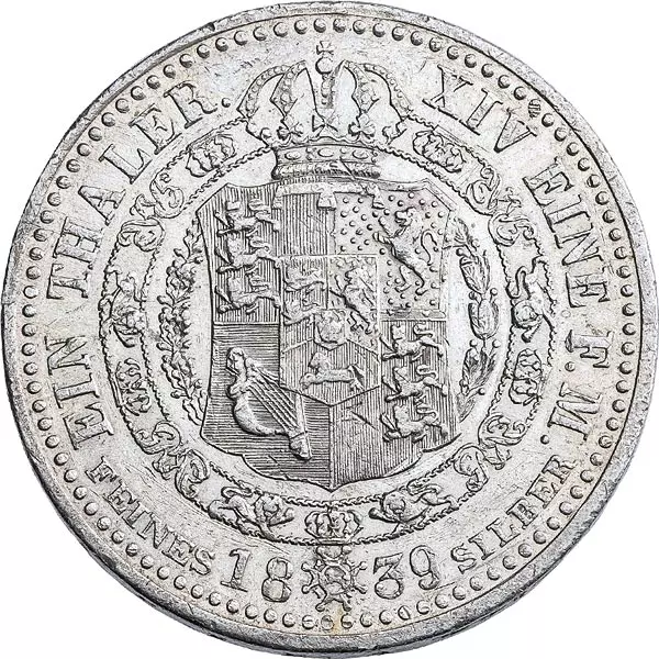 Taler Hannover König Ernst August 1838-1840