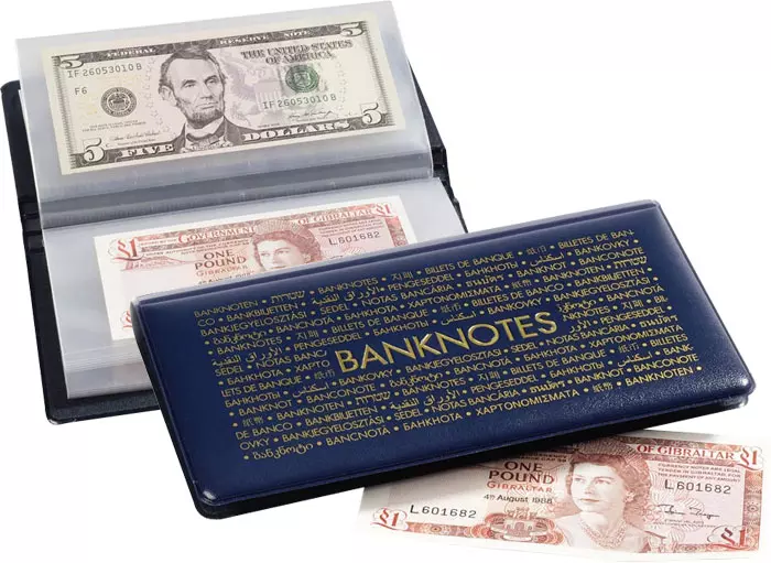 Handliches Taschenalbum für Banknoten