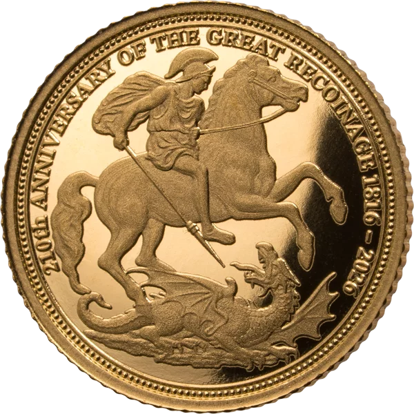 25 Cents Pitcairn Island Classic Gold 210 Jahre Sovereign Great Recoinage 2026