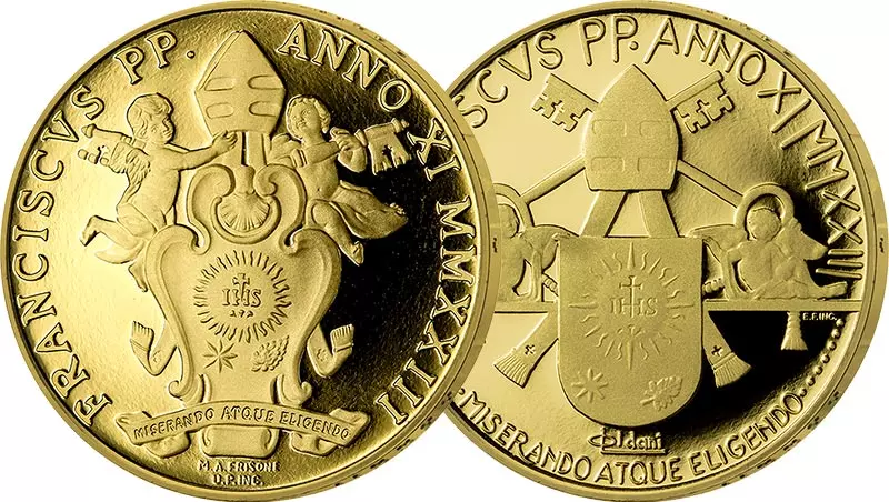 20 + 50 Euro Vatikan 200. Todestag Papst Pius VII. + 400. Todestag Papst Gregor XV. 2023