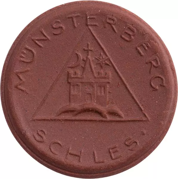25 Pfennige Münsterberg Schlesien Böttger-Steinzeug 1921