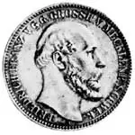 2 Mark Mecklenburg-Schwerin Großherzog Friedrich Franz II. 1876 2 Mark Mecklenburg-Schwerin Großherzog Friedrich Franz II. 1876