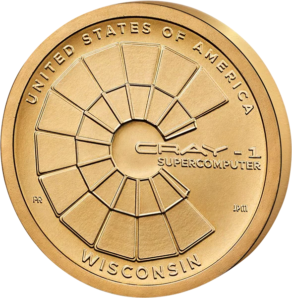 1 Dollar USA American Innovation - Wisconsin Cray-1 Supercomputer 2026