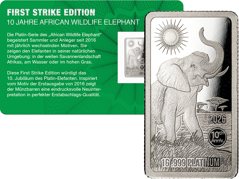 25 Francs Burundi First Strike Edition Elefant 2026