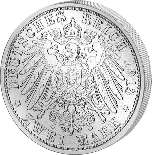 2 Mark Bayern König Otto 1891-1913 sehr schön bis vorzüglich