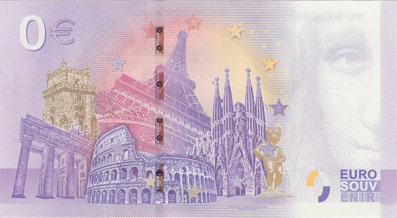 0-Euro-Banknote Malta Cartoon Classics - Alice im Wunderland 2025