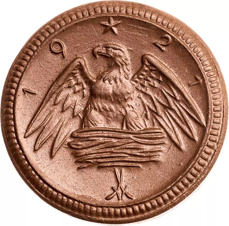 20 Pfennig - 20 Mark Freistaat Sachsen Porzellanset