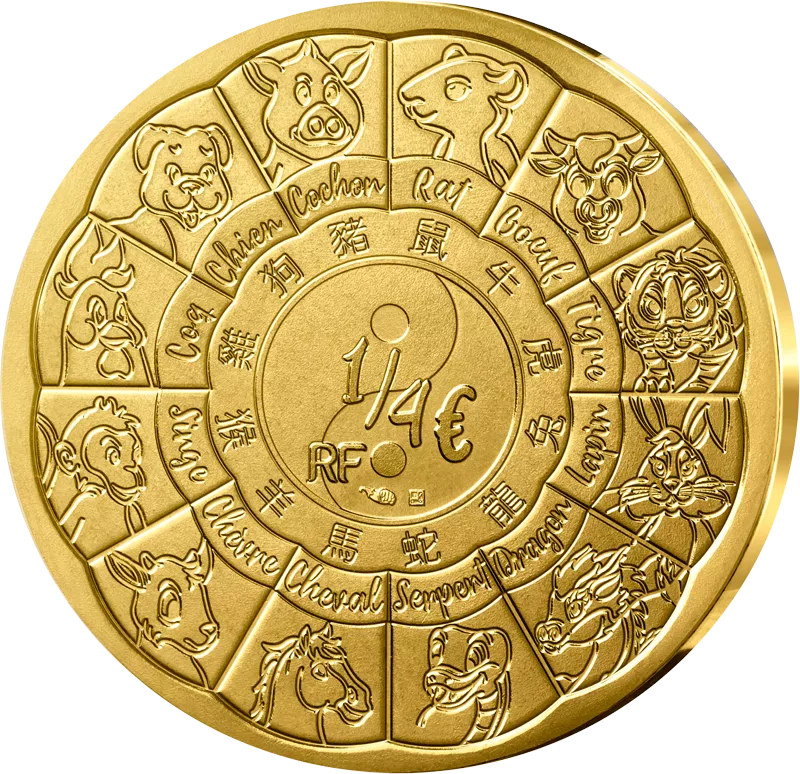 1/4 Euro Frankreich Jahr der Ziege 2027