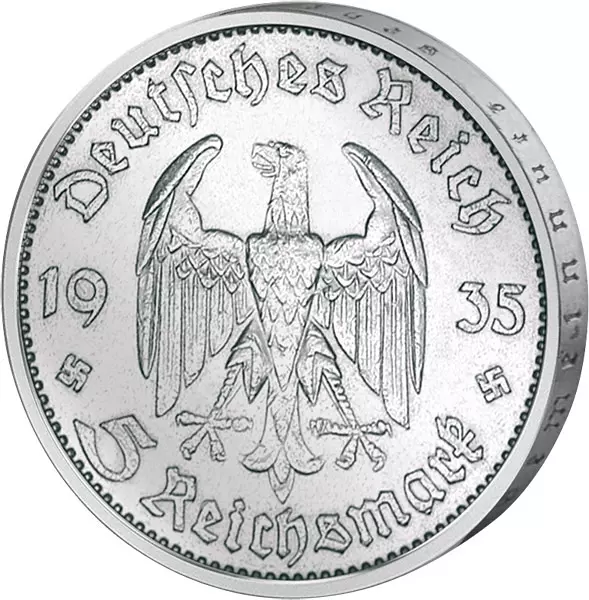 2 x 5 Reichsmark Drittes Reich Garnisonskirche Potsdam 1934-1935