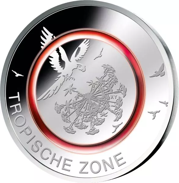 5 x 5 Euro Set BRD Klimazonen 2017-2021